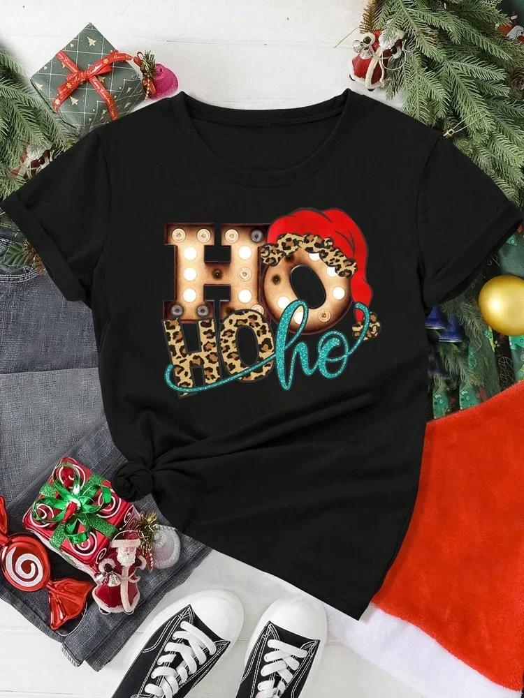 Unisex Christmas Santa Claus Printed T Shirt Christmas Xmas Cartoon Top Tshirt Harajuku Fashion New Year Tshirt Clothing