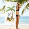 New Cute Rabbit Printed Microfiber Beach Towel Quick Dry Soft Bath Towel For Kids