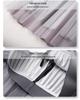 Women's Gradient Mesh Pleated Midi Skirt - 2025 Spring Collection, High Waist A-line with Slimming Drapes
