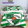 Žalgiris Kaunas  Pattern Bedding Quilt Set  Home Decoration  Gift (1 * duvet cover + 2 * pillowcase  without core)