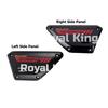 Royal Enfield "LH & RH Side Panel With Decal" "Blazing Black Scram 411cc"