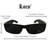 Locs Hardcore Black Sunglasses 142mm 0103, Black/Bandana Black,