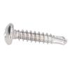 100Pcs Self Drilling Screw Stainless Steel Round Head M4.2x19 Fastener Accessory Set Kit