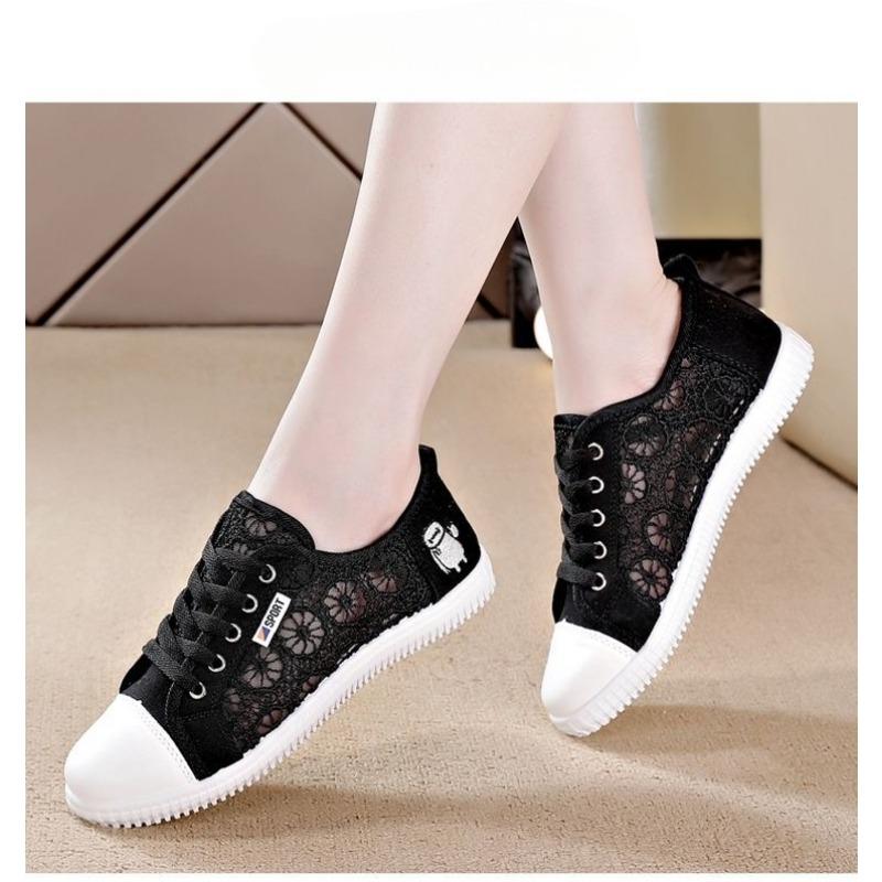 

Удобные дышащие белые туфли. Женские кроссовки с низким вырезом. Универсальные женские туфли-лодочки. Женская обувь с мягкой подошвой. Туфли для ленивости. Повседневная обувь. 40 чёрный