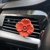 Car Air Freshener with Floral and Butterfly Design, Vintage High-End Style, Vent Decoration, Popular Aroma Diffuser Stone, Car Perfume