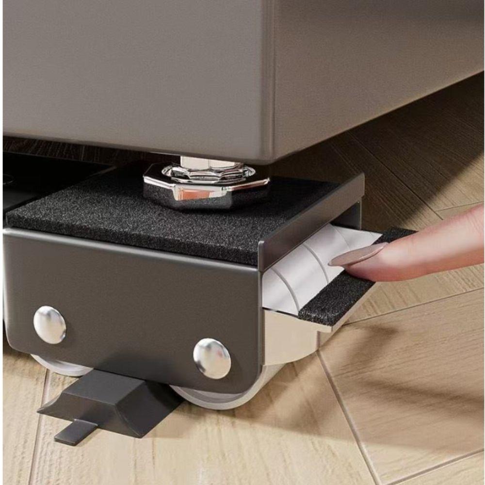 Durable Refrigerator Stand Extendable Mobile Roller Bracket Practical Adjustable Stand  Washer