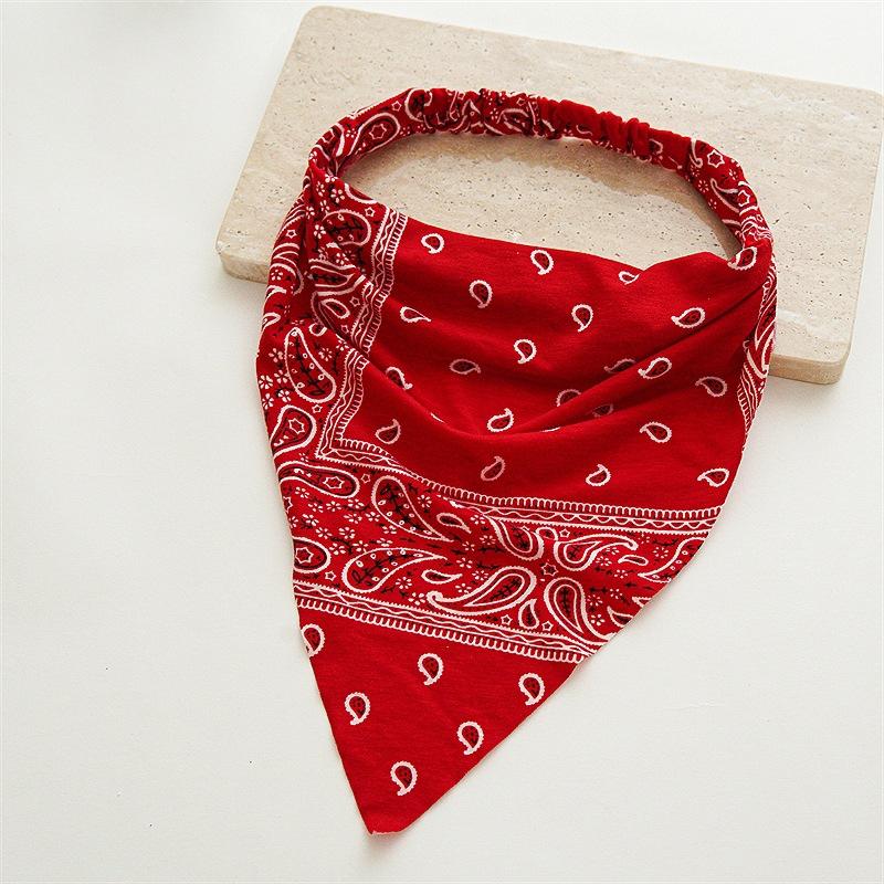 New Vintage-style Literary Headscarf for Women - Triangular Scarf, Versatile, High Elasticity, Durable, Perfect for Headwear Accessories.