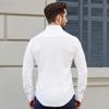 Men's Button Up Shirt, Mens Long Sleeve Wrinkle-free Button Down Dress Shirts, Slim Fit Soft Stretch Fabric for Business Casual or Formal, Work,