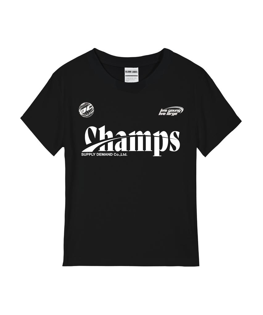 BORN CHAMPS [4 Colors] Chmps Sporty Logo Women'S Standard Short Sleeve T-Shirt