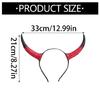 Fun Headbands Halloween Cattle Horn for Party Headwear for Vacation Travel