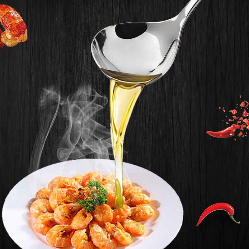 HANYANG 304 servírovací lžička z nerezové oceli Zahuštěná Nápojová lžička pro domácnost Lžíce na kaši Víceúčelová mužská lžíce Omáčková lžíce Polévka Lžíce skořápky