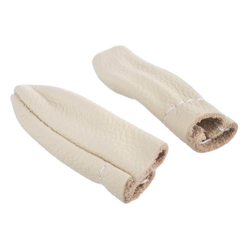 2pcs Leather Finger Cots Felting Needle Tool For Finger Thimble Cover Protection