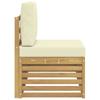 Outdoor Corner Sofa Units In White and Cream 91 X 63 X 73 Cm