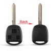 KEYYOU For Toyota Yaris Carina Corolla Avensis RAV4 Echo Camry Remote Key Shell Case Fob TOY47 Blade 2/3 Buttons With Rubber Pad