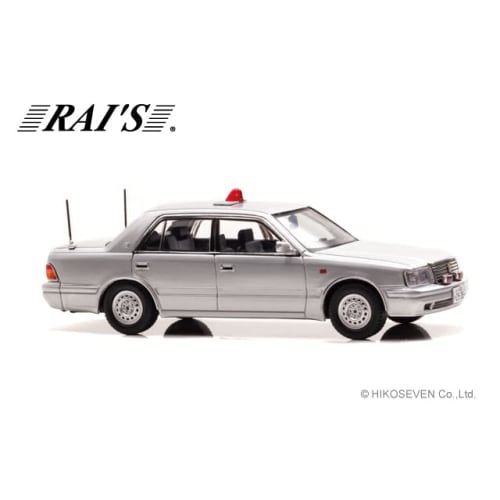 RAI'S 1/43 Scale Toyota Crown (JZS155Z) 2000 Osaka Prefectural Police Traffic Department Traffic Mobile Unit Vehicle (Unmarked Silver) Finished Produc