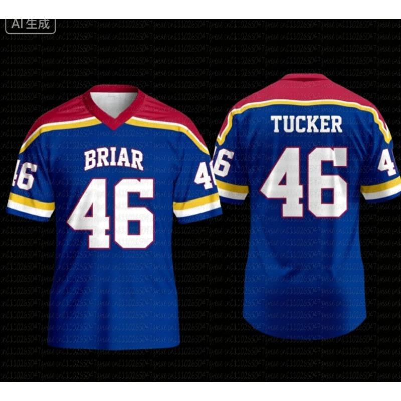 Off Campus Briar University Jersey Graham 44 22 DI LAURENTIS 66 Tucker46 T-shirt V-neck Short Sleeve Men Women Hockey Jersey Top