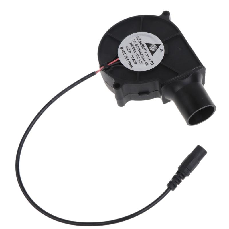 USB 5V2A 12V 5.5x2.1mm 7530 Cooking Blower BBQ Fan Outdoor Cooking Charcoal Blower Portable Barbeque Air Blower Fan