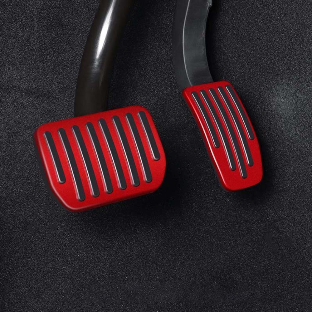 2Pcs Foot Pedal Upgrade Foot Pedal Pads Performance Aluminum Mats Accessories for Model3/Y