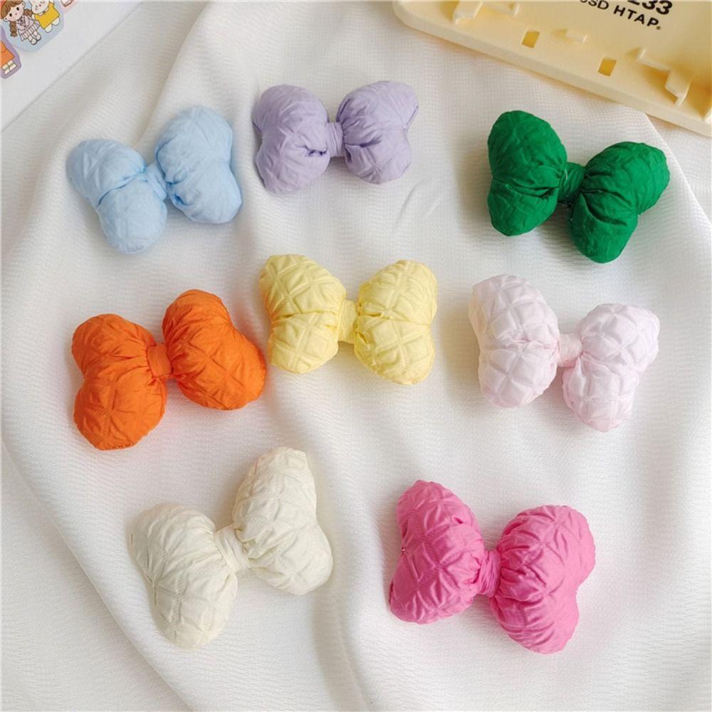 

5pcs Cloth Doll Headwear Mini Bow Handmade Cloth Small Bows Wedding Decor фіолетовий