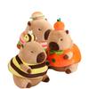 Cosplay Bee Capybara Hamburger Cloth Capibara PLushie Stuffed Vegetable Pumpkin Carrot Peppers Eggplant Hoodie Hat Toys for Kid