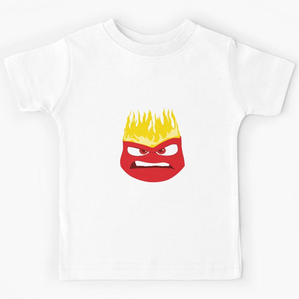 Anger Inside Out Design PNG Kids T-Shirt 130