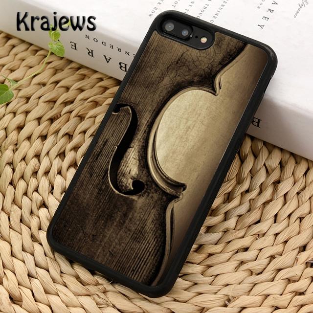 Krajews Elegant Wood Cello Violin Soft Phone Case Cover For iPhone 17 Air 16 15 14 Plus 11 12 13 Pro Max Coque Fundas