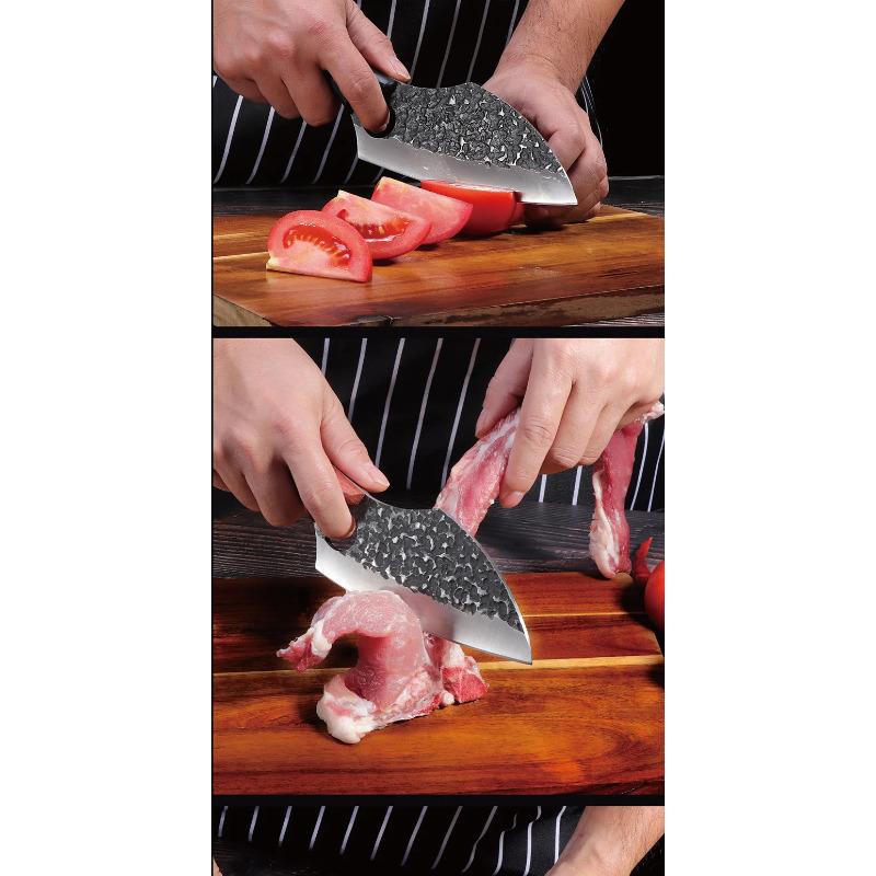 5CR15Mov Stahl Ausbeinmesser Feststehende Klinge Fleisch Metzgermesser Haushalt Küchenmesser Handwerkzeug für Haushalt