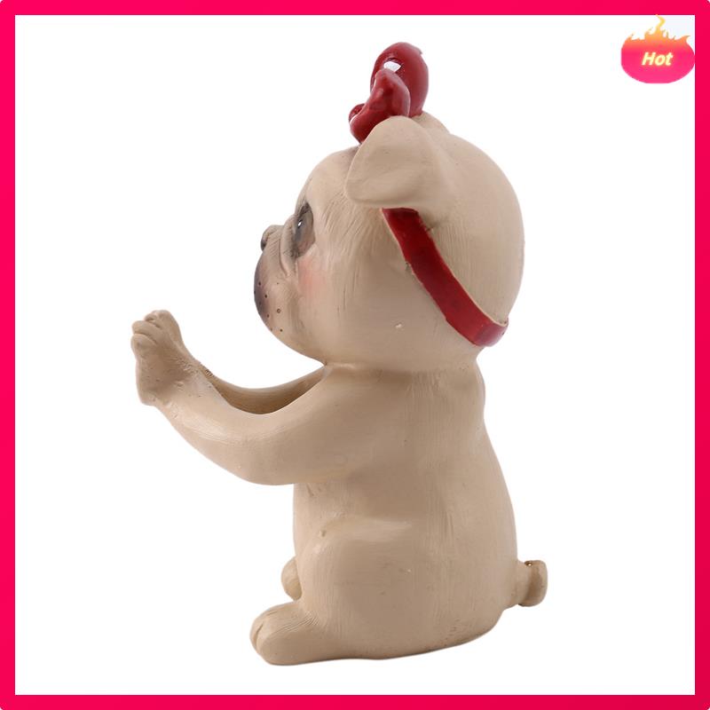 3X Puppy Dog Glasses Holder Stand Eyeglass Retainers Sunglasses Display Cute Animal Design Gift (Pug)