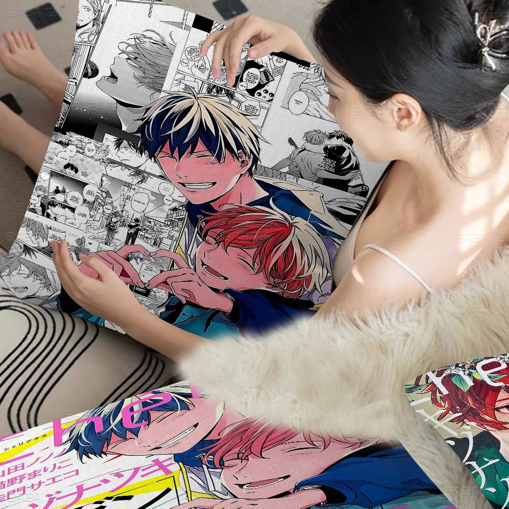 Anime Given berniukų meilė Laimingo drakono pagalvės užvalkalas Sofos pagalvės užvalkalas Namų kambario dekoracija Vaikų dovana