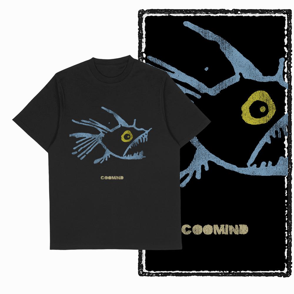 Coolmind U0168 100% Cotton Fish Print Exclusive Graphic Unisex T Shirt Big Size Cool Men Tshirt O-neck T-shirt Men Tee Shirts