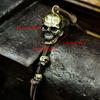 Teschio Fortunato Campanelli da Moto Ciondolo da Appendere per Decorazione Specchietto Retrovisore e Sicurezza Offroad Scaccia Gremlin Porta Fortuna