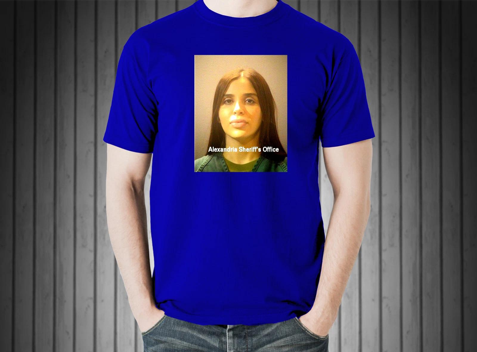 El Chapo Wife Emma Coronel Mugshot T-Shirt - S M L XL 3XL