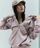 Aakam Logo Patch Zip-Up Hoodie (Pink)