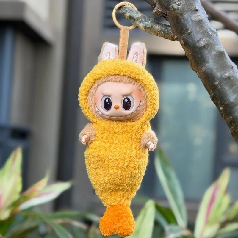 Labubu The Monster Kostým smažené krevety Tempura Oblečení Originální Replika Vinylová Panenka Akční Figurka Přívěsek na Tašku Dárek(Žádná panenka)