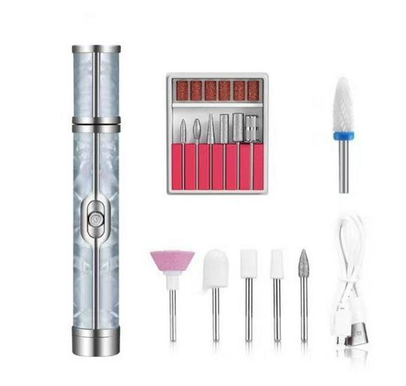 Rechargeable Electric Nail Grinder Polisher Cuticle Remover Manicure Tool - Cross-border Compatible