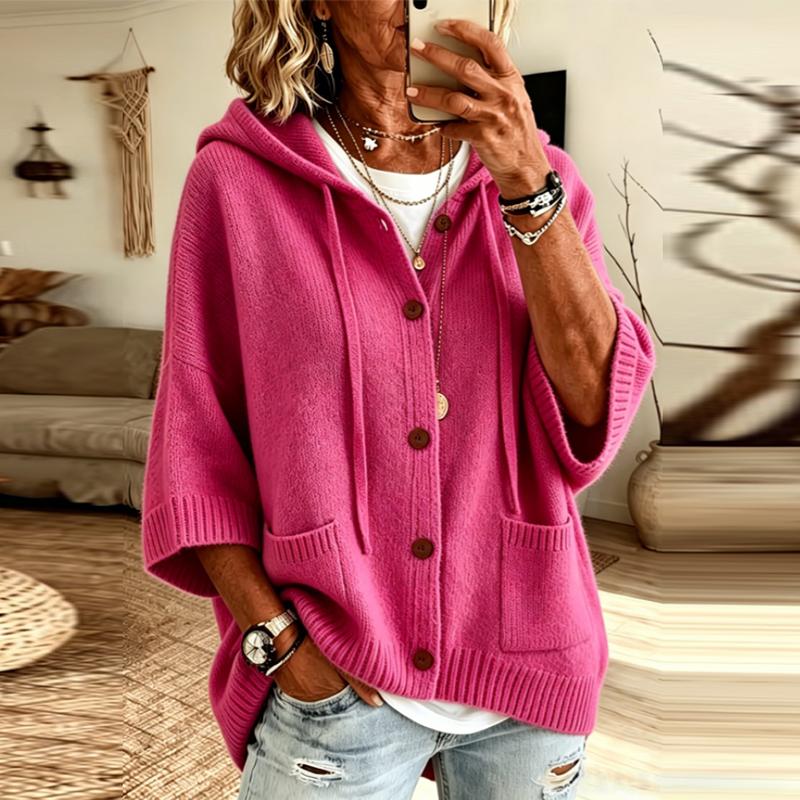 Fashion Hoodies Sweater Women Casual Button Loose Knitted Sweaters for Women Autumn Winter Sweater Cardigan