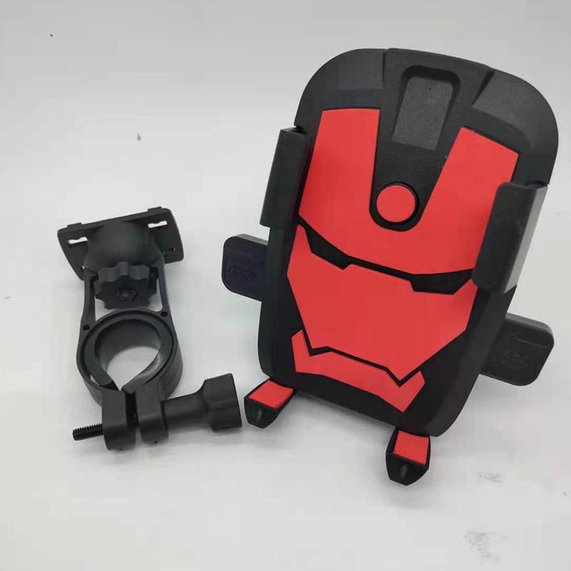 

Car mobile phone holder, mobile phone holder, silicone suction cup, bicycle navigation bracket, one-handed operation, creative bracket червоний