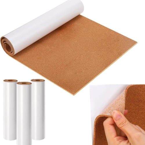 NEXTER Self-Adhesive Cork Sheet, 40cm X 2m, 2mm Thick, Heat-Insulating, Sound-Dampening, and Non-Slip, for DIY, Coasters, and Home Decor (Rectangular,
