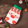 Christmas Old Man's face print Coat Pet Christmas Day Decoration hoodie Clothes Red and green classic style