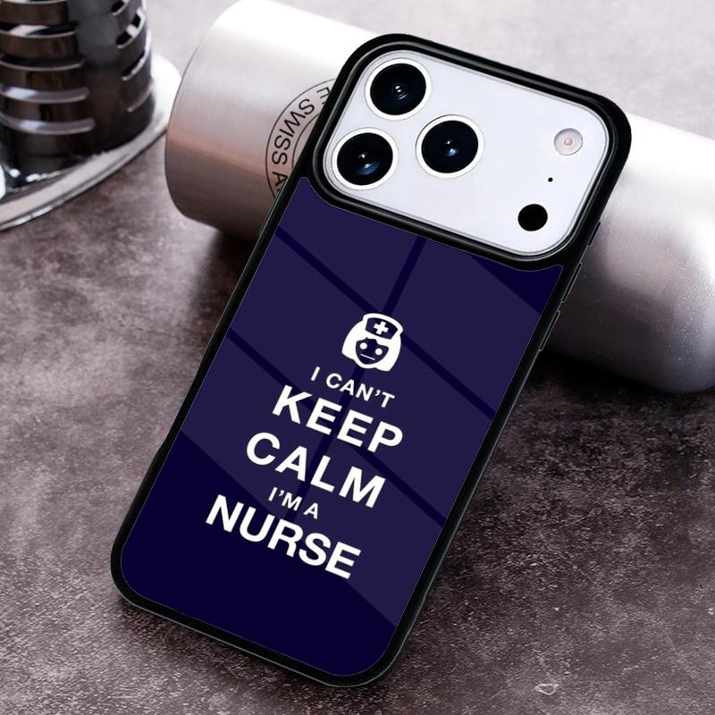 Medizin Beruhige dich, ich bin Krankenschwester weiche Handyhülle für iPhone 17 16 15 Pro Max Air 14 13 12 11 Plus Stoßfeste Capa Hülle