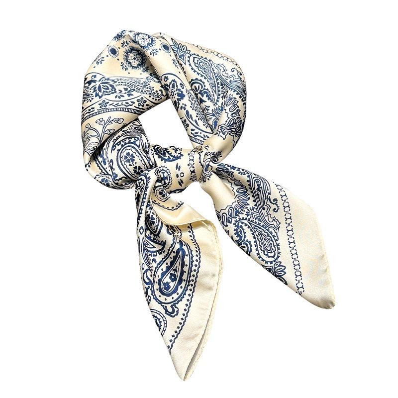 Korean Style Thin Square Scarf Elegant Women Fashion Decorative Neck Scarf