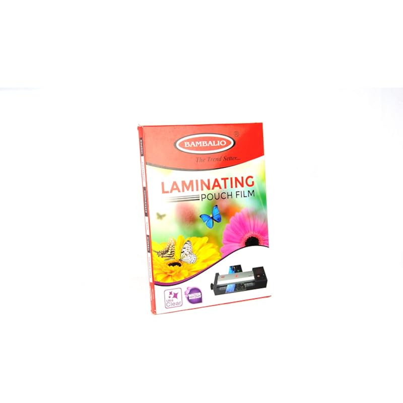 Bambalio Professional Thermal Laminating Pouch 130 X 180Mm - 125 Microns /100 Sheets Lam-130
