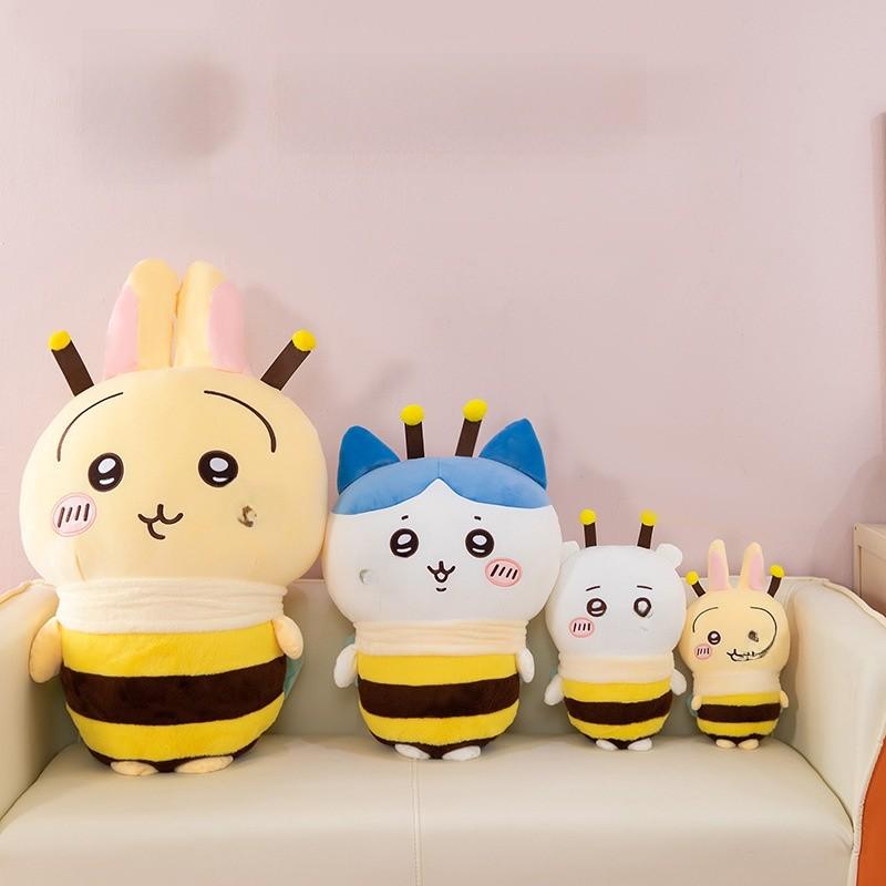 Plush Toy Bee Series Cute Cartoon Giji Character Backrest Stuffed Animal For Kids And Teens