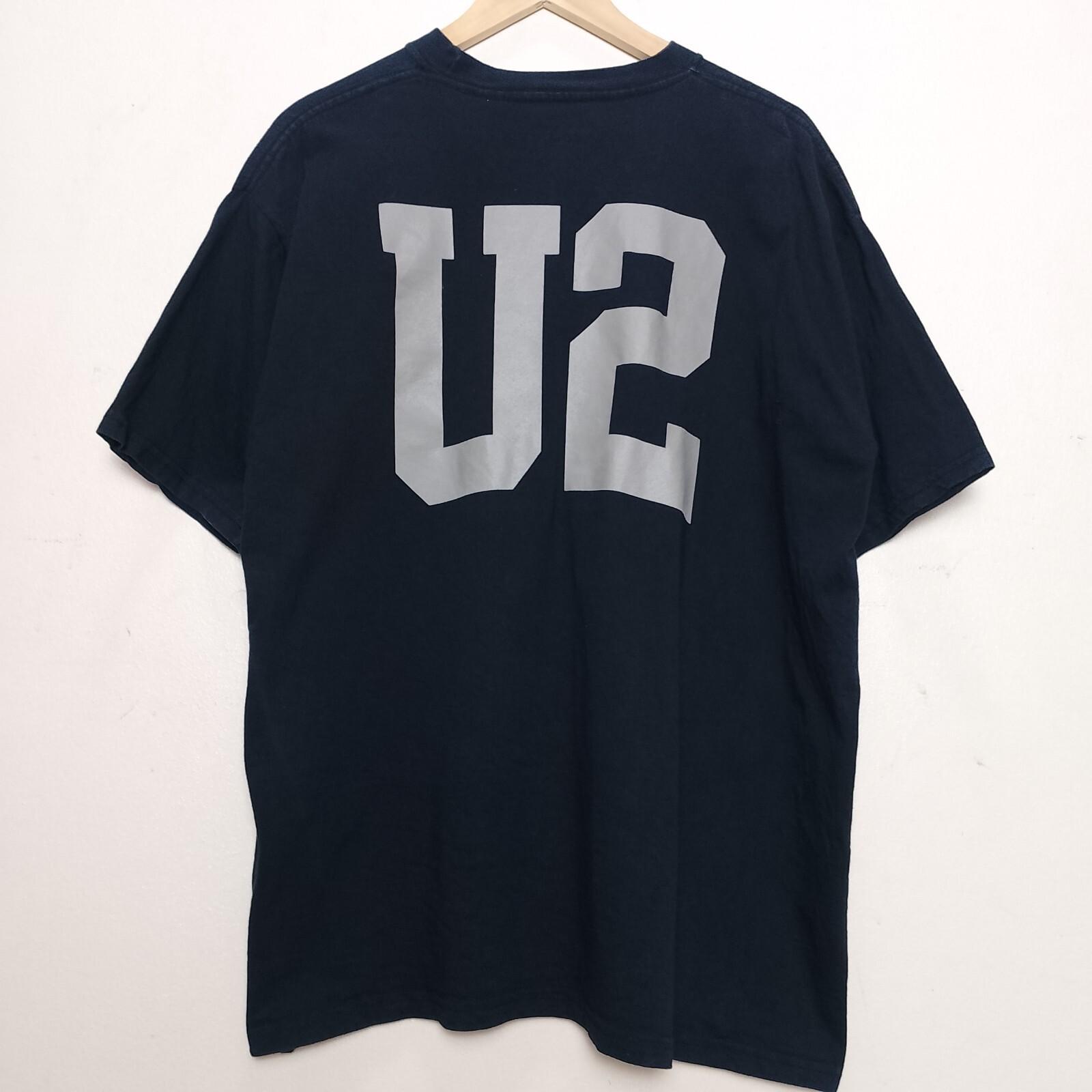 VINTAGE U2 Vertigo 2005 Tour Rock Band T-shirt Size XL FRONT AND BACK PRINTED XL
