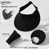 Women's UV Protection Visor Hat with Face Covering and Large Brim