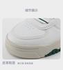 Kappa Board Shoes KOMPO Series Men's and Women's String Label Casual Shoes Leather Sports White Shoes