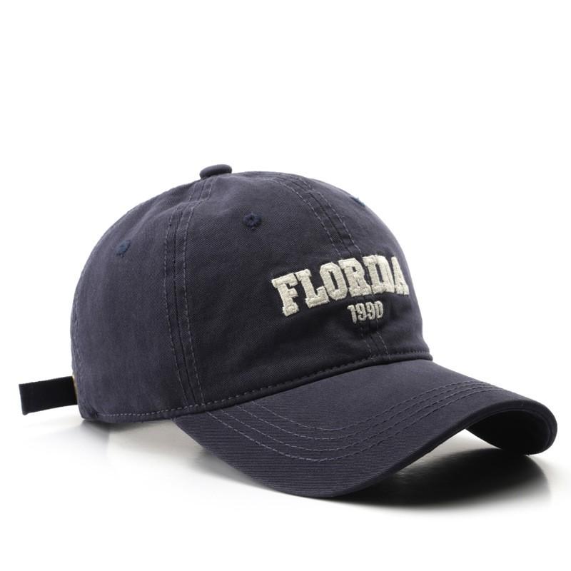 Spring and Autumn Washed Cotton Letter Embroidery Duck Hat Outdoor Travel Male Sun Protection Baseball Cap