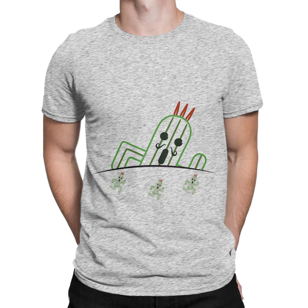 Jumbo Cactuar and Friends fFinal Fantasy Graphic 100 Cotton TShirt fFinal Fantasy Tops Tees For Unisex