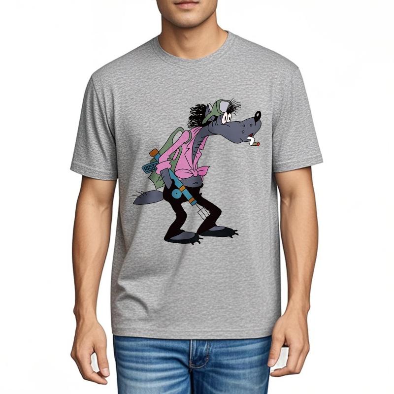 Tee Shirt Vintage Trendy Tshirt Unisex Carrying Cat On Shoulder Black Plus Size Tshirt Cool Trendy Tshirt Streetwear