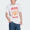 adidas Originals Letter Print Rundhals Kurzarm T-Shirt Herren Oberteile Weiß IP5552